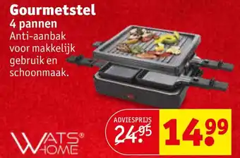 Kruidvat Gourmetstel 4 pannetjes aanbieding