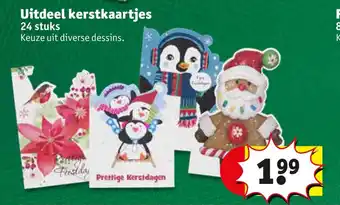 Kruidvat Uitdeel kerstkaartjes aanbieding