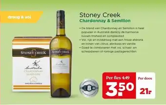 PLUS Stoney Creek Chardonnay & Semillon aanbieding