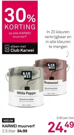 Karwei KARWEI muurverf aanbieding