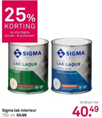 Karwei Sigma lak interieur aanbieding