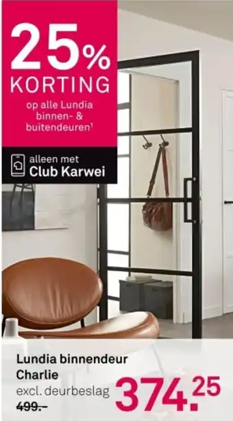 Karwei Lundia binnendeur Charlie aanbieding