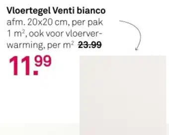 Karwei Vloertegel Venti bianco aanbieding