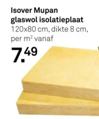 Karwei Isover Mupan glaswol isolatieplaat aanbieding