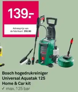 Karwei Bosch hogedrukreiniger Universal Aquatak 125 Home & Car kit aanbieding