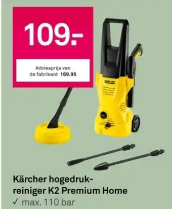 Karwei Kärcher hogedruk reiniger K2 Premium Home aanbieding