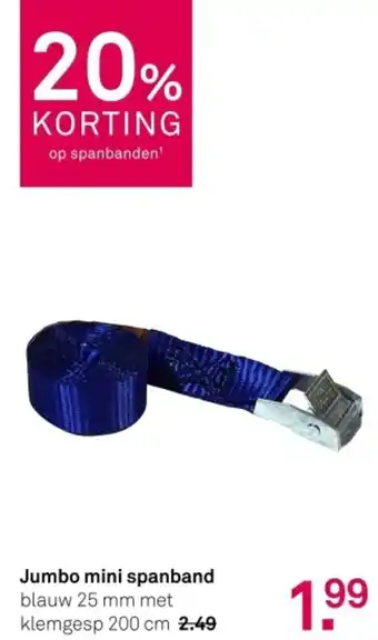 Karwei Jumbo mini spanband aanbieding