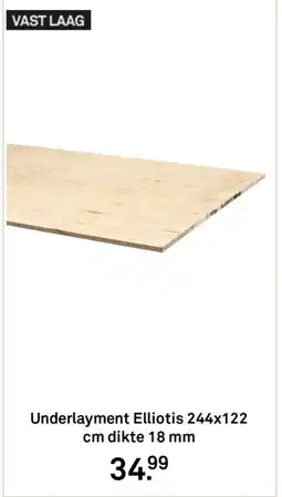 Karwei Underlayment Elliotis aanbieding