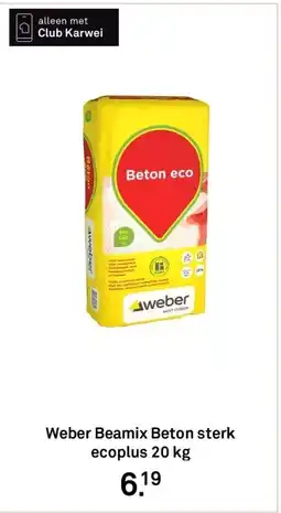 Karwei Weber Beamix Beton sterk ecoplus aanbieding