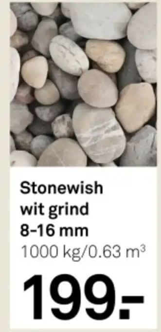 Karwei Stonewish wit grind aanbieding