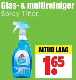 Dirk Glas- & multireiniger Spray aanbieding