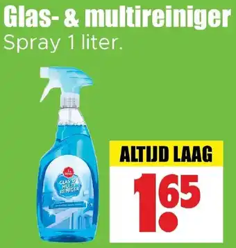 Dirk Glas- & multireiniger Spray aanbieding