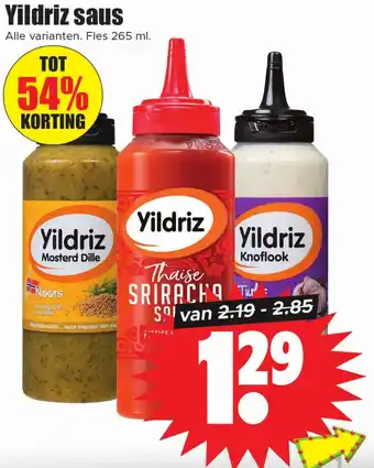 Dirk Yildriz saus aanbieding