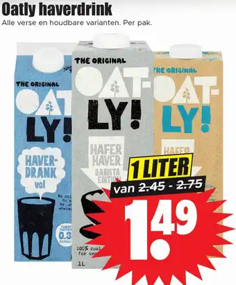 Dirk Oatly haverdrink aanbieding