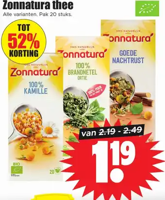 Dirk Zonnatura thee aanbieding