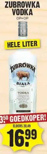 Dirk Zubrowka vodka aanbieding