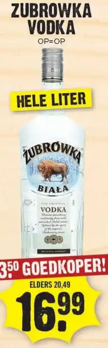 Dirk Zubrowka vodka aanbieding