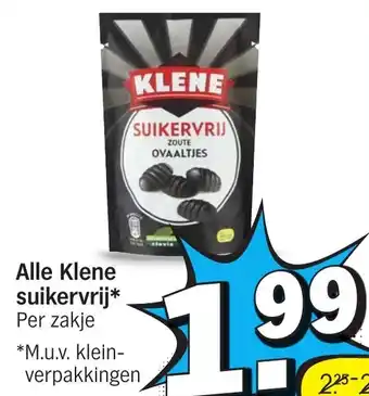 Albert Heijn Alle Klene suikervrij aanbieding