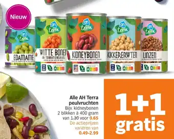 Albert Heijn Alle AH Terra peulvruchten aanbieding