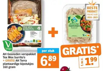 Albert Heijn AH Gesneden verspakket Tex Mex burrito's aanbieding