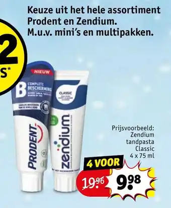 Kruidvat Keuze uit het hele assortiment prodent en zendium aanbieding