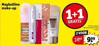 Kruidvat Maybelline make up aanbieding