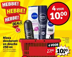 Kruidvat Nivea deodorant en douche aanbieding