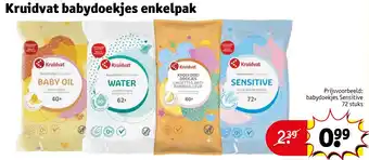 Kruidvat Kruidvat babydoekjes enkelpak aanbieding