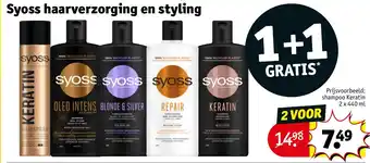 Kruidvat Syoss haarverzorging en styling aanbieding