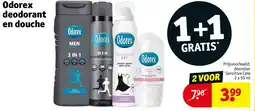 Kruidvat Odorex deodorant en douche aanbieding