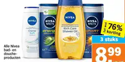 Albert Heijn Alle Nivea bad en doucheproducten aanbieding