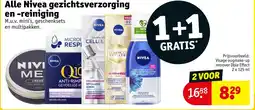 Kruidvat Alle nivea gezichtsverzorging en reiniging aanbieding