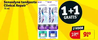 Kruidvat Sensodyne tandpasta clinical repair aanbieding