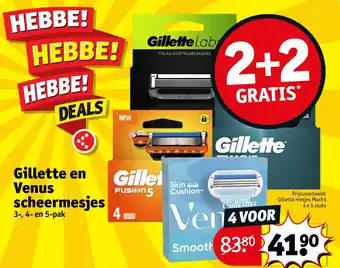 Kruidvat Gillette en venus scheermesjes aanbieding