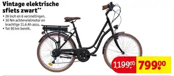 Kruidvat Vintage elektrische sfiets zwart aanbieding