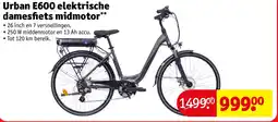 Kruidvat Urban e600 elektrische damesfiets midmotor aanbieding