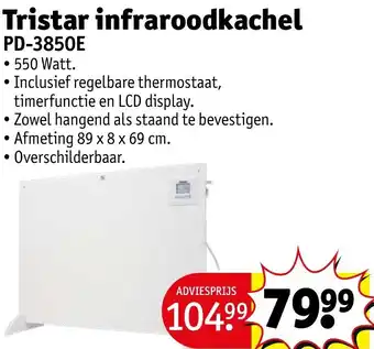 Kruidvat Tristar infraroodkachel PD-3850E aanbieding