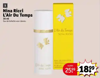 Kruidvat Nina ricci l'air du temps aanbieding