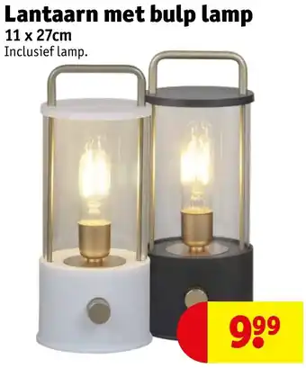 Kruidvat Lantaarn met bulp lamp aanbieding