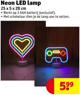 Kruidvat Neon LED lamp aanbieding