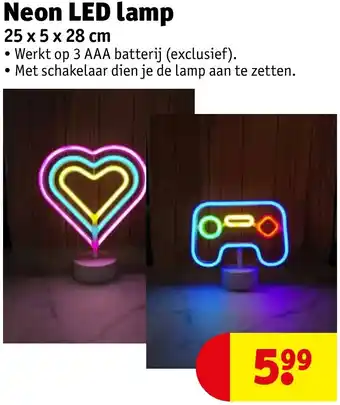 Kruidvat Neon LED lamp aanbieding