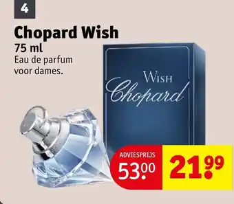 Kruidvat Chopard Wish aanbieding