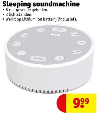 Kruidvat Sleeping soundmachine aanbieding