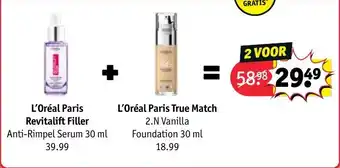 Kruidvat L'oreal paris revitalift filler aanbieding