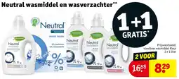 Kruidvat Neutral wasmiddel en wasverzachter aanbieding