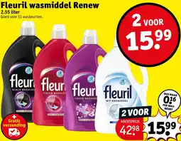 Kruidvat Fleuril wasmiddel Renew aanbieding