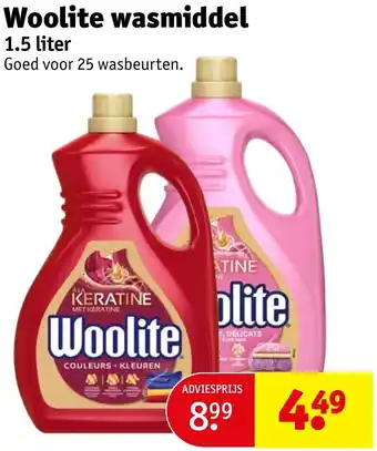 Kruidvat Woolite wasmiddel aanbieding