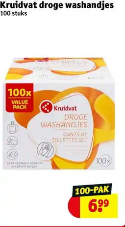 Kruidvat Kruidvat droge washandjes aanbieding