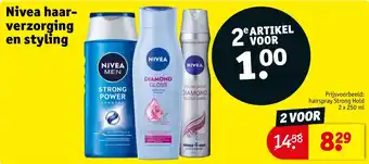 Kruidvat Nivea haar verzorging en styling aanbieding