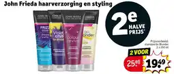 Kruidvat John Frieda haarverzorging en styling aanbieding